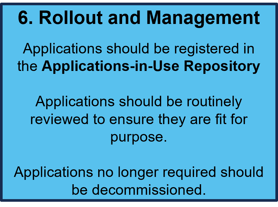 Step 6. Rollout, Routine Management, and Retirement